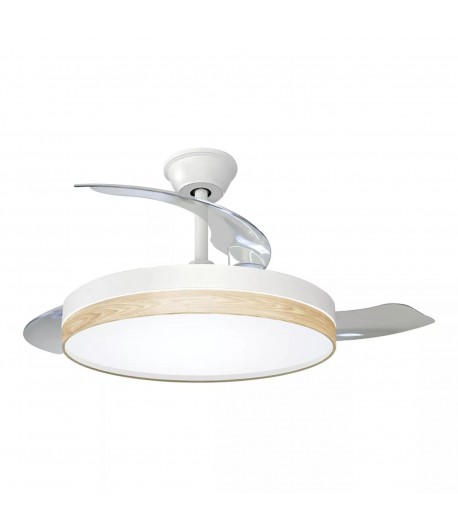 VENTILADOR DE TECHO RETRACTIL MADERA